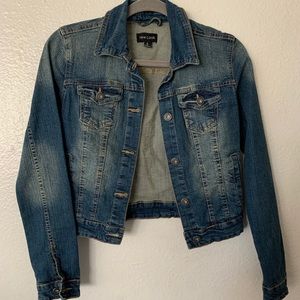 Cropped Y2K Denim Jacket.